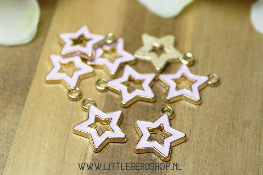 Emaille Bedels Ster Silhouette, per stuk