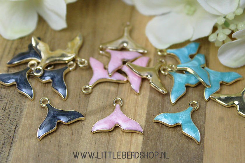 Emaille Bedels Walvis Staart, per stuk