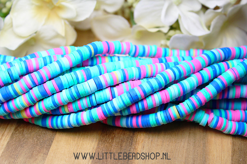 Katsuki Beads Mix Blue Mystery 6mm, per strand