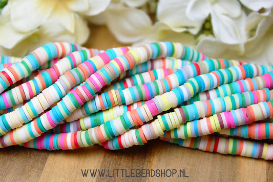 Katsuki Beads Mix Soft Colors 6mm, per strand