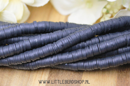 Katsuki Beads Coal Black 6mm, per strand