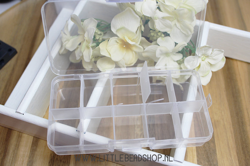 Small bead sorting box, 10 compartments, per piece