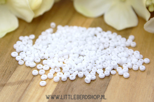 Rocailles Basic White 2mm, 15 gram