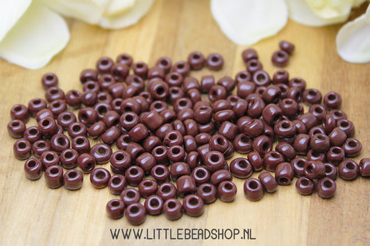 Rocailles Coffee Brown 4mm, 27 gram