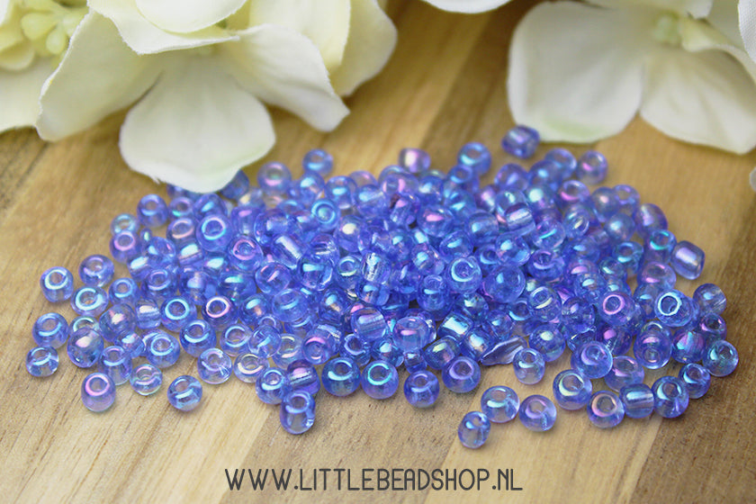 Rocailles Crystal Sky Blue 4mm, 27 gram