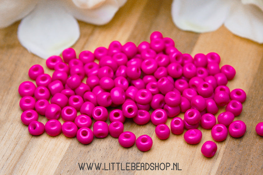 Rocailles Dark Violet Pink 4mm, 27 gram
