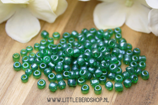 Rocailles Leaf Green 4mm, 27 gram