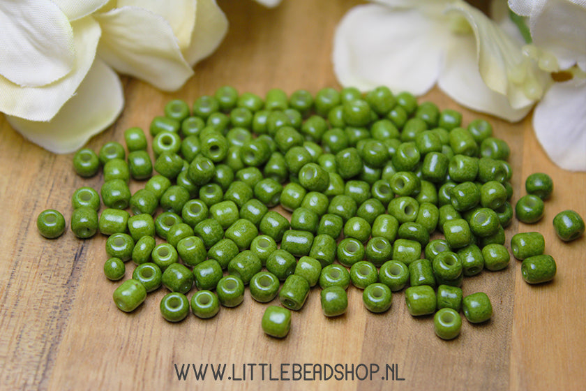 Rocailles Army Green 4mm, 27 gram
