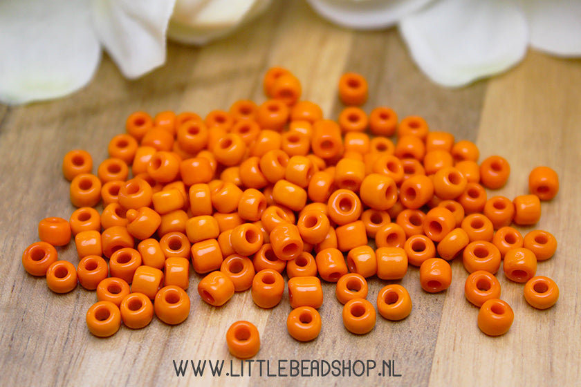 Rocailles Orange 4mm, 27 gram