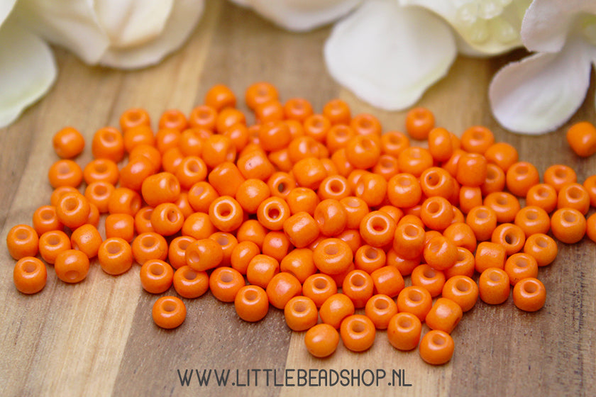 Rocailles Sweet Orange 4mm, 27 gram