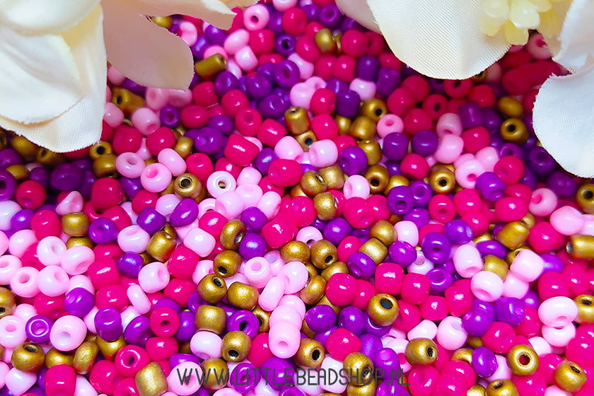Rocailles Kralen Mix Lovely 4mm, 27 gram