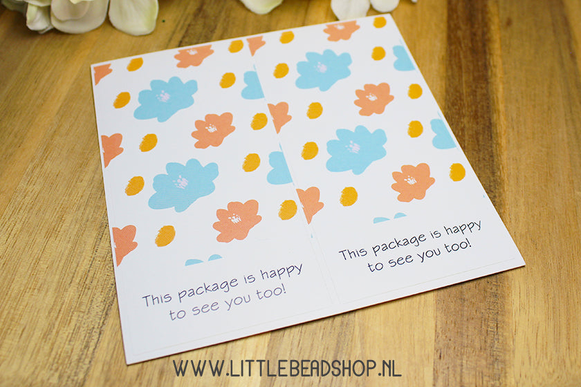 Sluit Stickers Happy Package, per vel