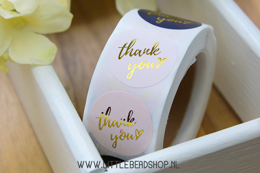Stickers Thank You Luxury Vibes 25mm