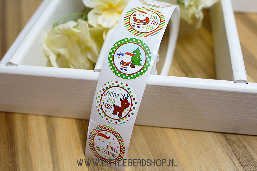 Stickers Colorful Christmas 25mm