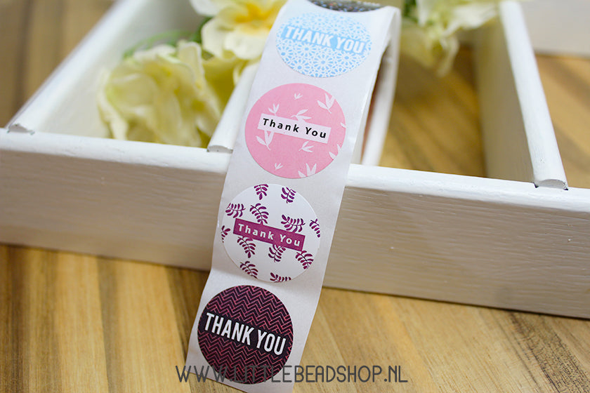 Stickers Thank You Patterns 25mm