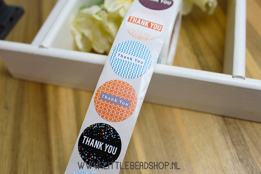 Stickers Thank You Patterns 25mm