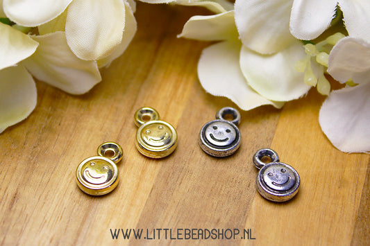 Acrylic Charms Smiley, per piece