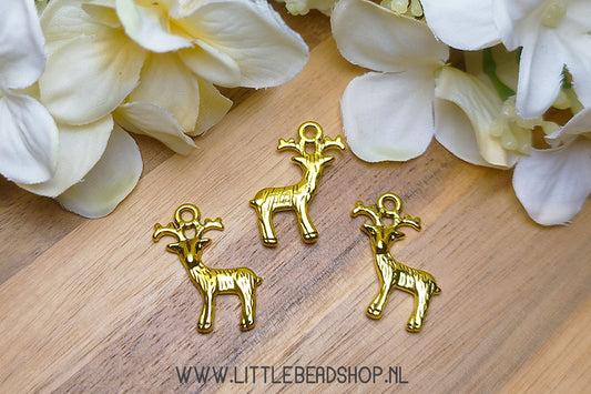 Bedels Hert / rendier goudkleur, per stuk