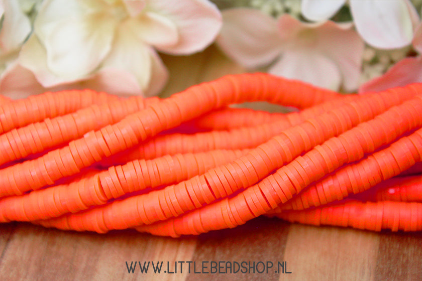 Katsuki Beads Red Orange 6mm, per strand