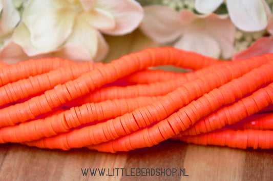 Katsuki Beads Red Orange 6mm, per strand