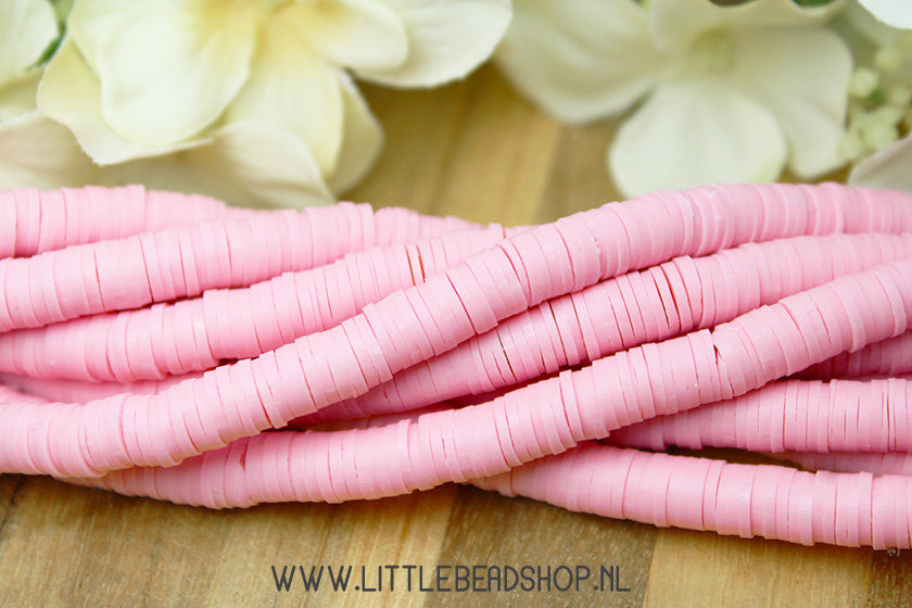 Katsuki Kralen Blossom Pink 6mm, per streng