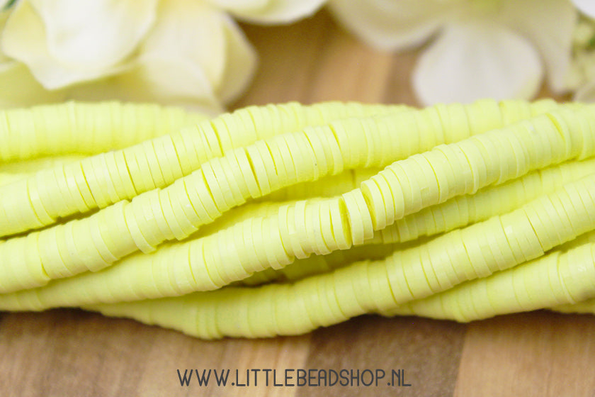 Katsuki Kralen Light Yellow 6mm, per streng