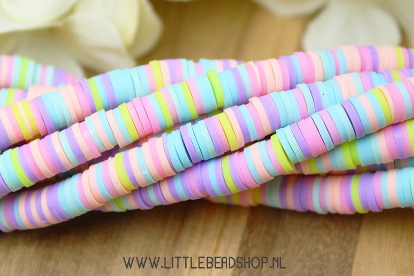 Katsuki Kralen Pastel Vibes 6mm, per streng