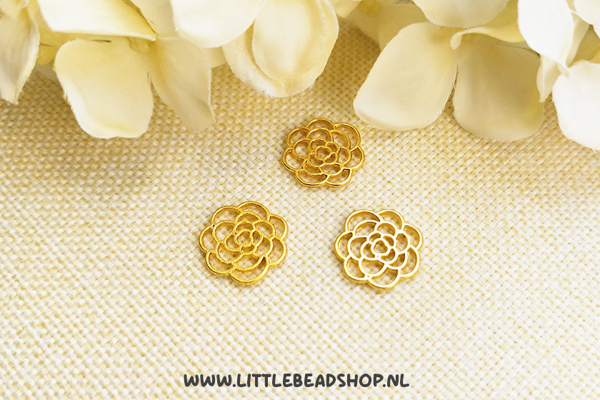 Bedels Chrysant Bloem goudkleur, per stuk