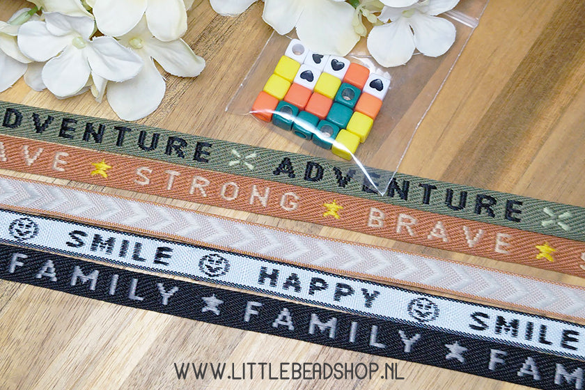 DIY-pakket Lint Armbandjes Maken 'Brave'