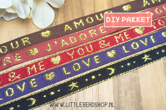DIY-pakket Lint Armbandjes Maken 'Luxury Vibes'