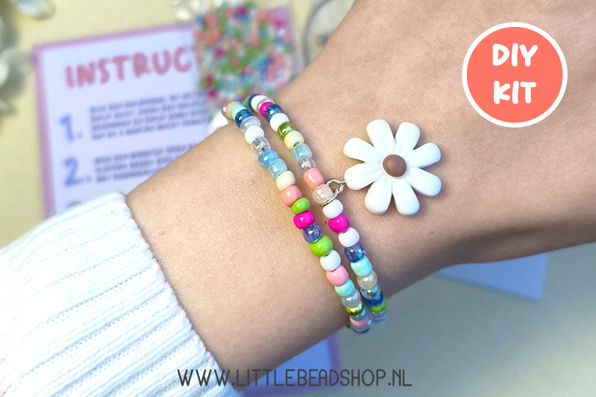Maak je eigen Lente Armband - DIY Kit - Spring Flowers