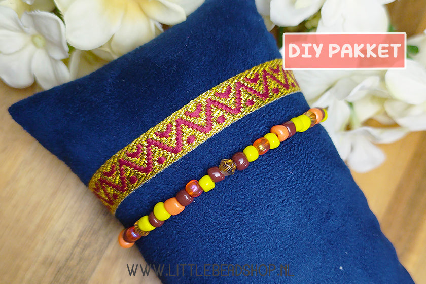 DIY-pakket setje armbanden 'Warm Feelings'