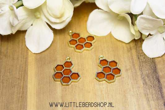 Emaille Bedels Honingraad Geel, per stuk