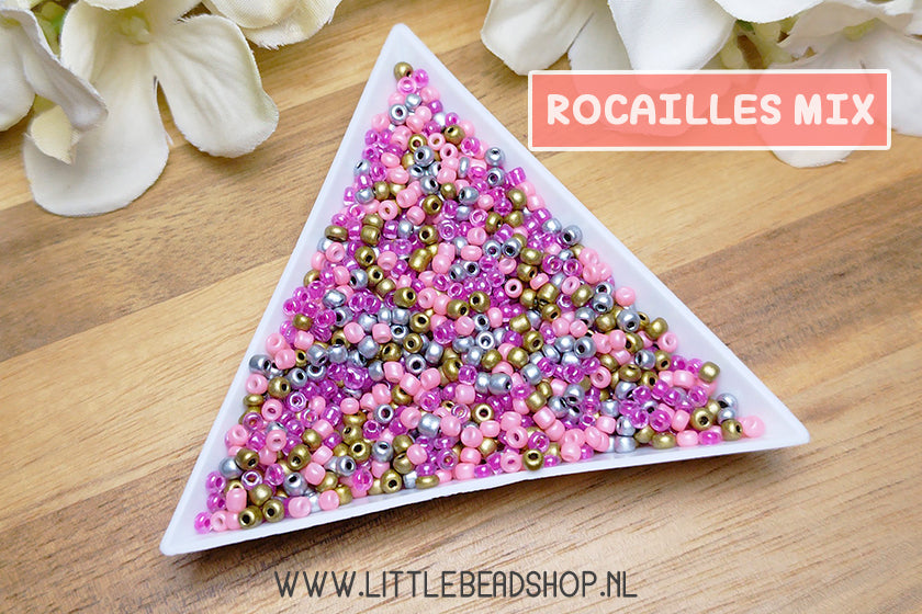 Rocailles Kralen Mix Luxury Blossom 2mm, 15 gram