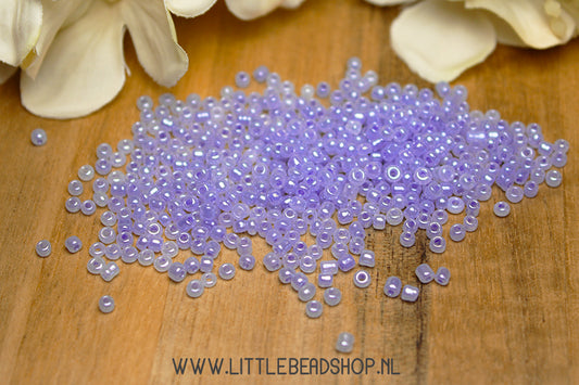Rocailles Parel Lavendel Blauw 2mm, 15 gram