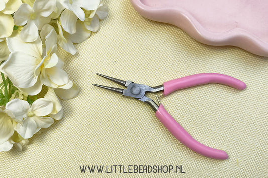 Roze rondbektang carbon staal, per stuk