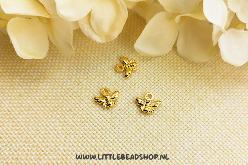 Bedels Bijtje goudkleur, per stuk
