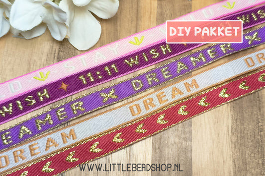 DIY-pakket Lint Armbandjes Maken 'Dream'