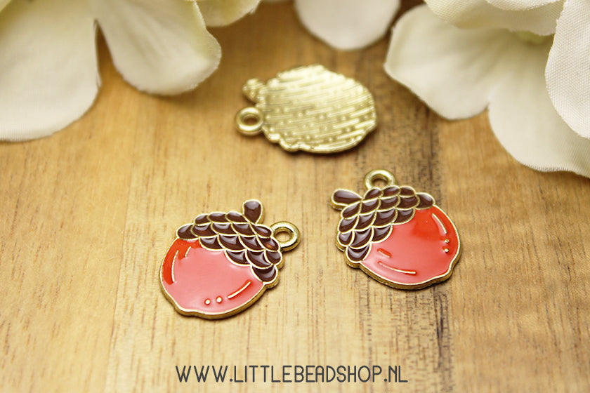 Emaille Bedels Eikel groot, per stuk