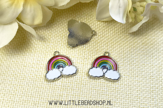 Emaille Bedels Regenboog, per stuk