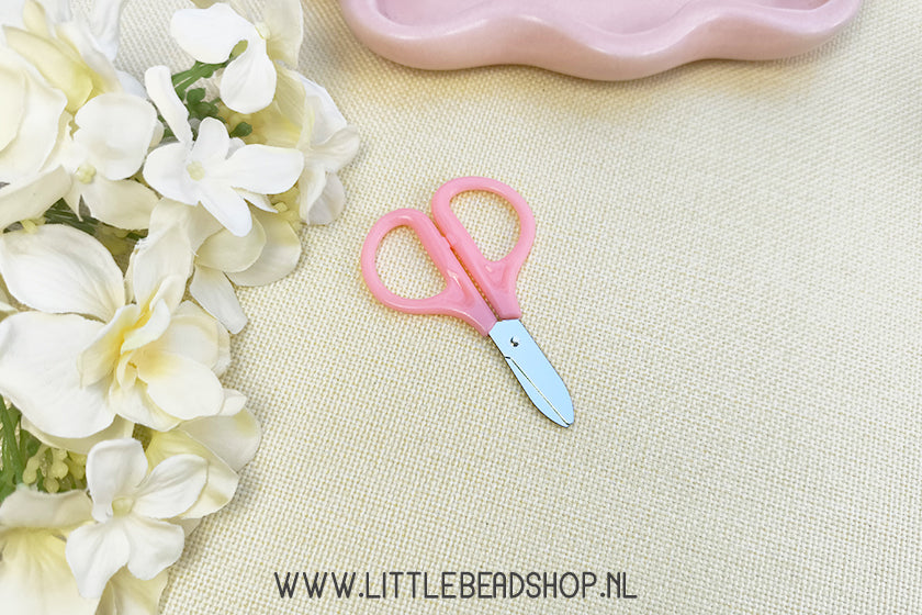 Kralenbox Pastel Blauw Acryl en Glaskralen, per doosje
