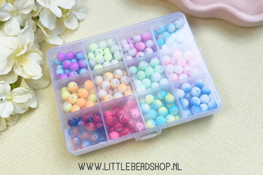 Kralenbox Glaskralen Pastel Summer, per box