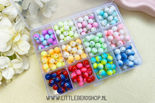 Kralenbox Glaskralen Pastel Summer, per box