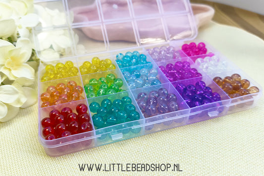 Kralenbox Glaskralen Basic & Bright, per box