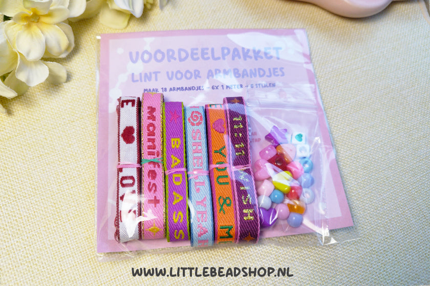 Voordeelpakket Lint voor Armbandjes Klein - Verrassingsmix