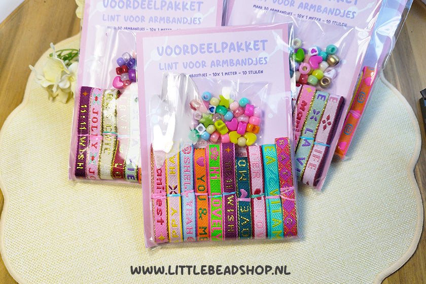 Voordeelpakket Lint voor Armbandjes Groot - Verrassingsmix