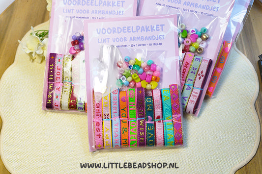 Voordeelpakket Lint voor Armbandjes Groot - Verrassingsmix