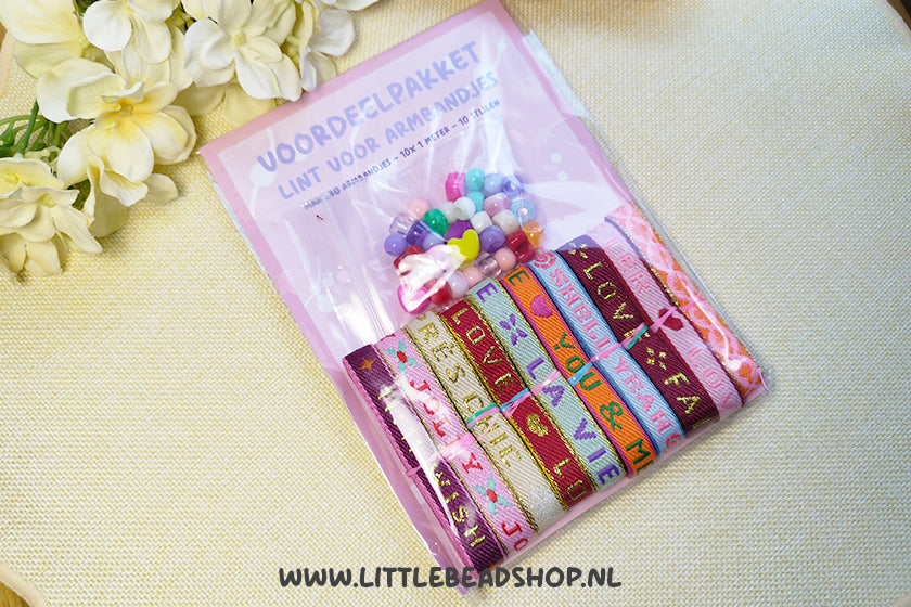 Voordeelpakket Lint voor Armbandjes Groot - Verrassingsmix