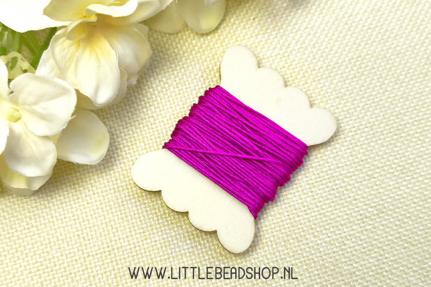 Nylon Koord Diep Paars 0.8mm, 5 meter