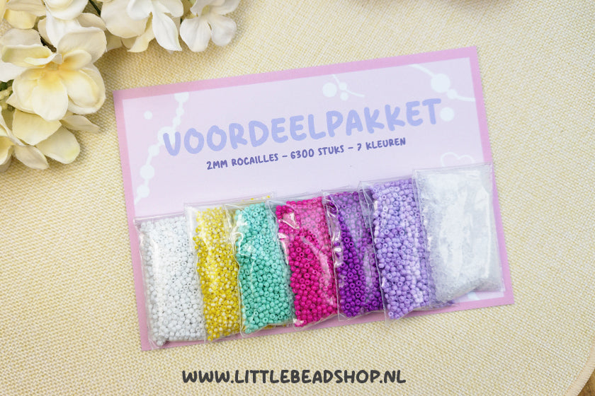 Voordeelpakket 2mm Rocailles - Summer Bloom (uitverkoop!)